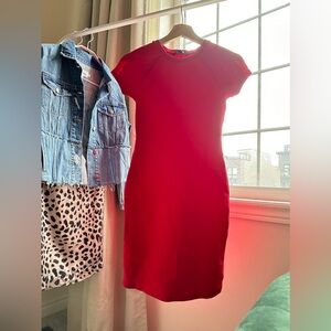 Armani Exchange sporty dress red xs